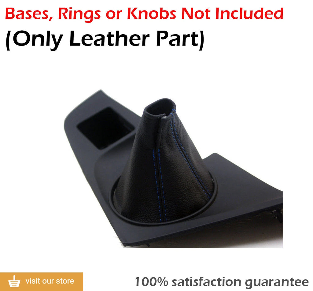 Manual Shift Boot for Toyota Supra (1993–1998) Blue Stitch Leather Synthetic