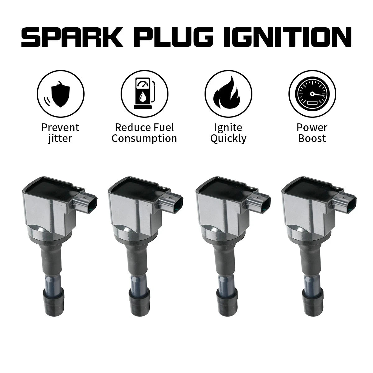 4x Ignition Coils for Honda CR-Z (2011–2016) 1.5L L4 Naturally Aspirated