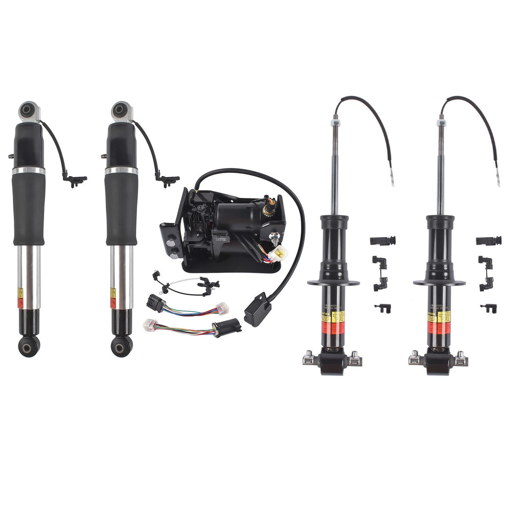 Set of 4 Air Shock Struts + Compressor for Chevy Tahoe Yukon (2015–2019) 5801032