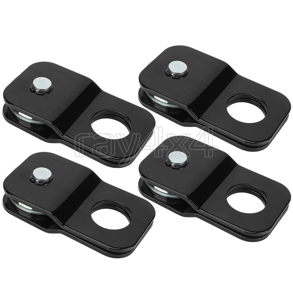 Set of 4 Snatch Blocks 8,000 lbs Recovery Winch Pulley Offroad ATV UTV