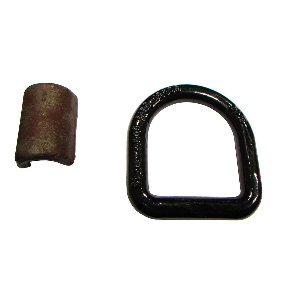 Forged Black Painted D Ring 1/2" Tie Down for Universal Use