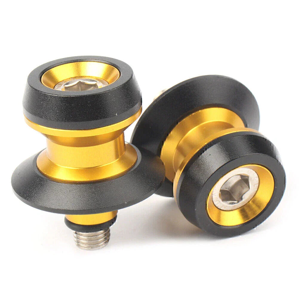 10mm Swing Arm Spool Stand Screw Sliders for Yamaha Gold