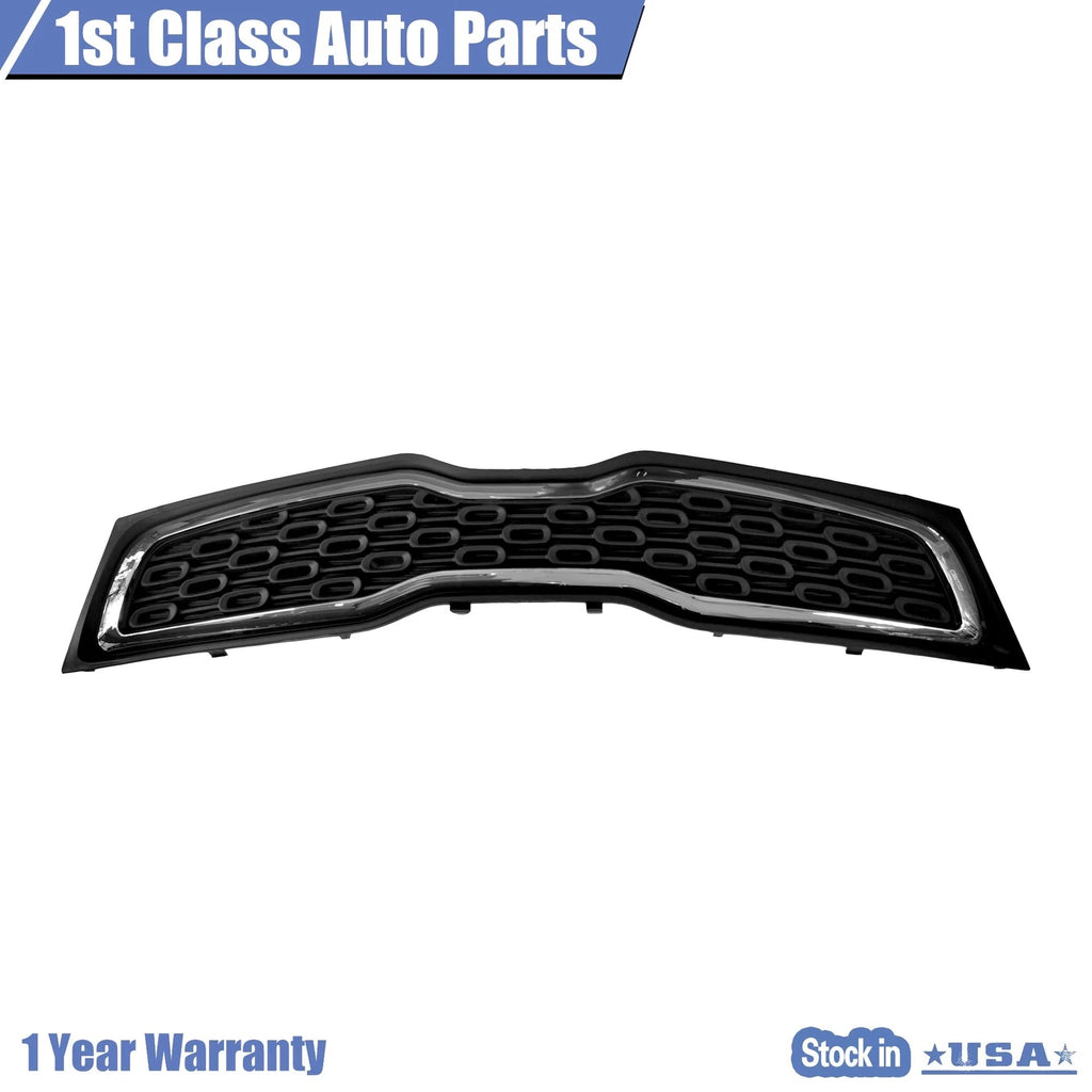 Front Bumper Grille with Chrome Trim for Kia Rio Sedan (2012-2015)