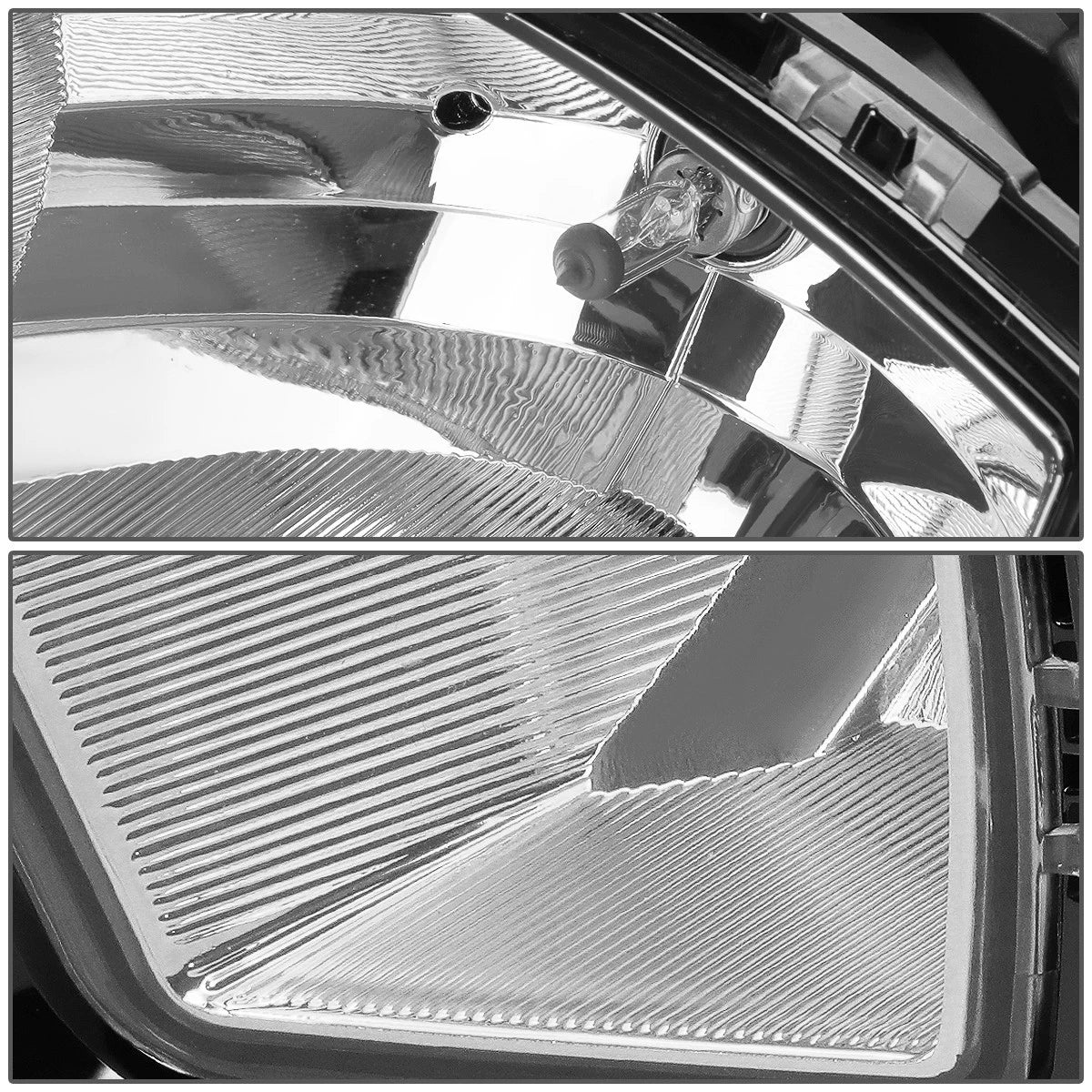 Pair of Clear Lens Fog Lights for RAM 1500 (2013–2018) + Switch