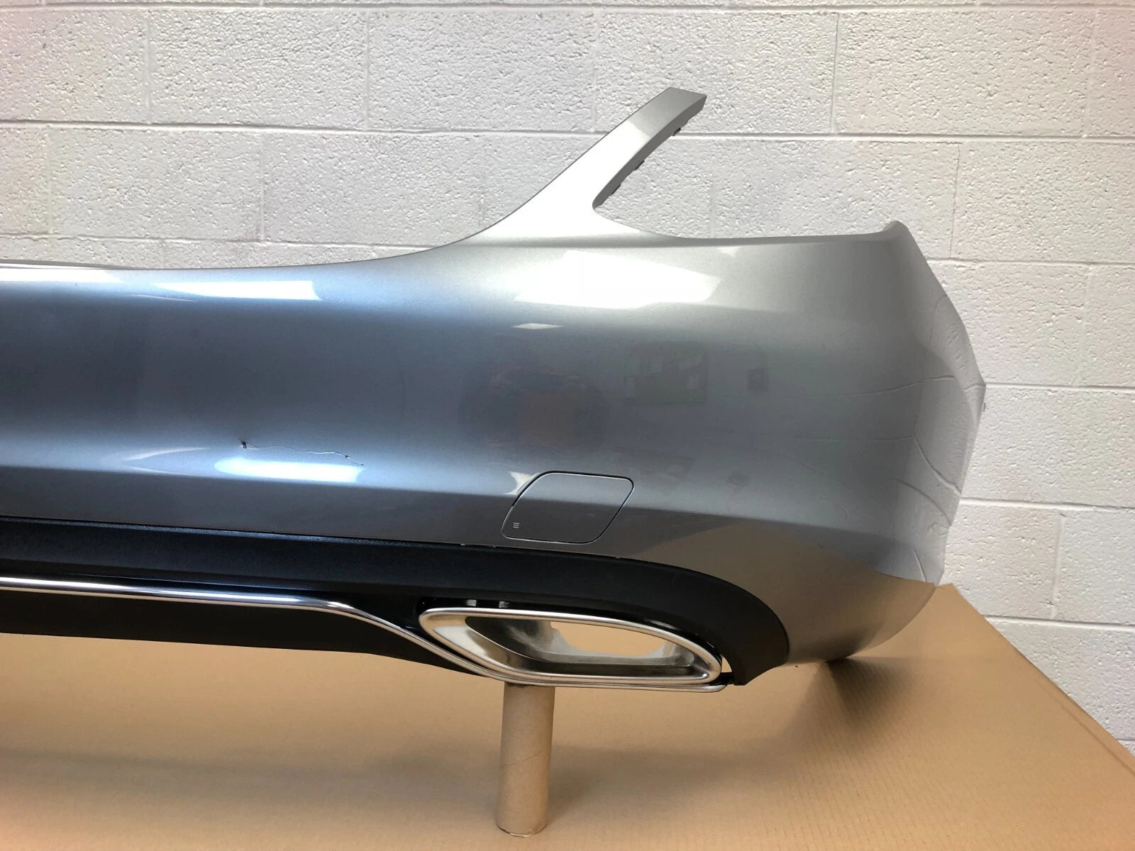 Rear Bumper for Mercedes C-Class C300 (2015–2018) W205 Palladium Silver #32