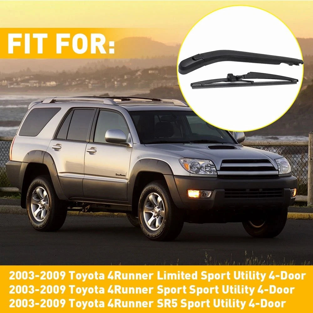 2X Windshield Wiper Rear Arm & Blade for Toyota 4Runner (2003–2009) 85241-35031