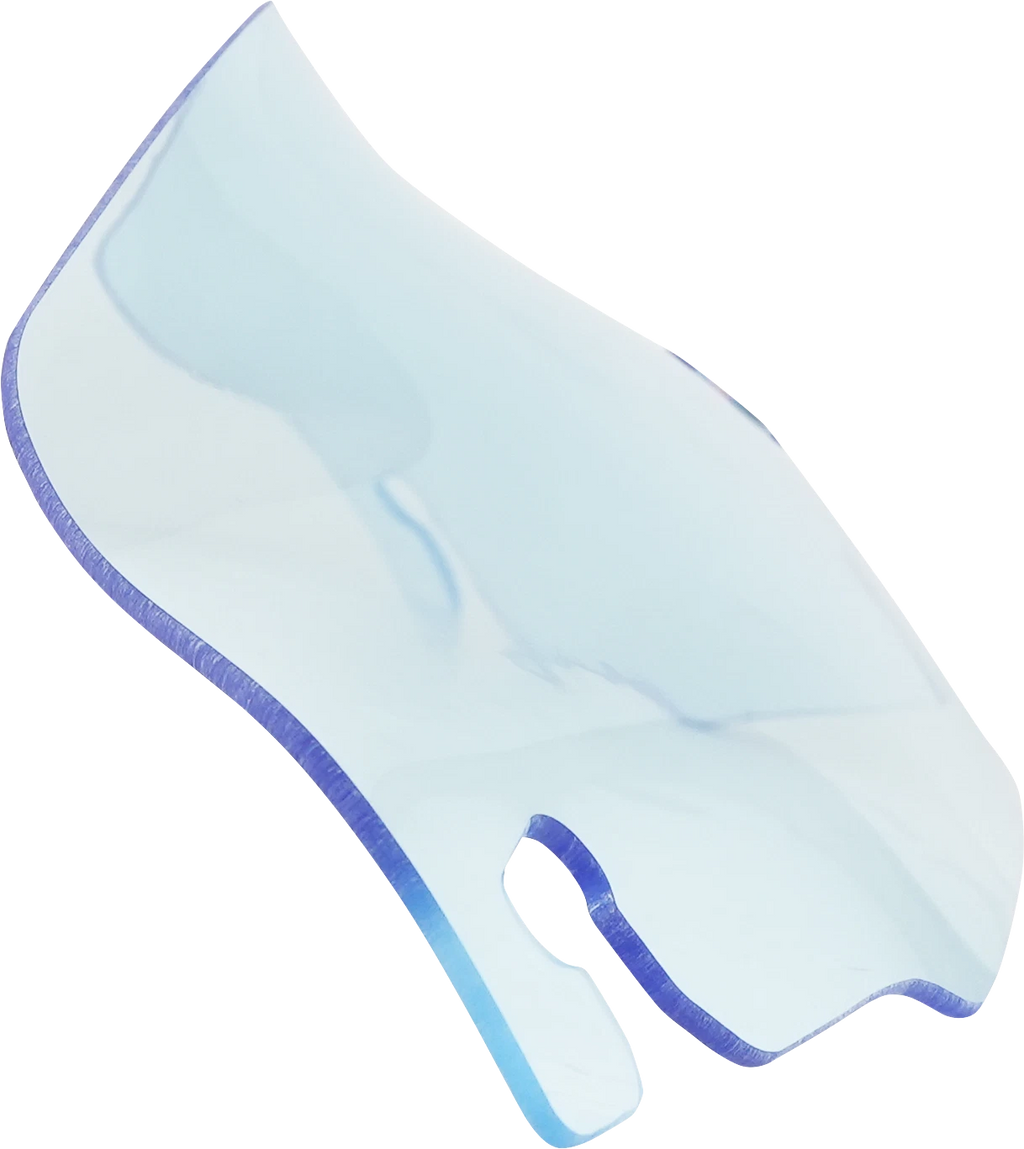 Klock Werks Kolor Flare Windshield 3.5" Blue Ice for Harley Davidson (2014–2023)