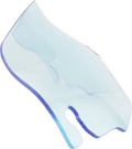 Klock Werks Kolor Flare Windshield 3.5" Blue Ice for Harley Davidson (2014–2023)
