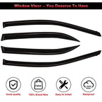 Window Visor Rain Vent Shade Guard Deflector for Toyota Corolla (2009–2013)