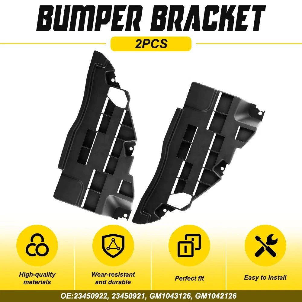 Set of 2 Front Bumper Brackets for Chevy Colorado (2015–2020) 23450921 23450922