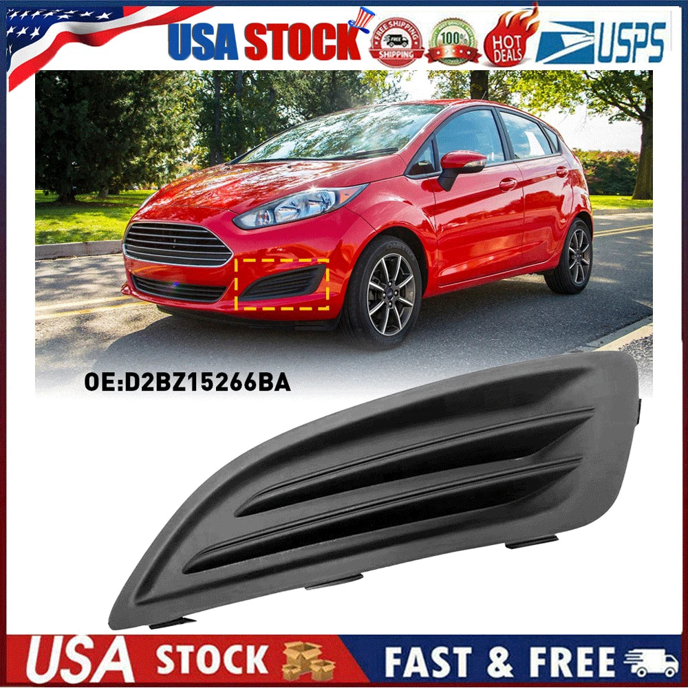 Left Driver Side Fog Light Cover for Ford Fiesta (2014â2019)