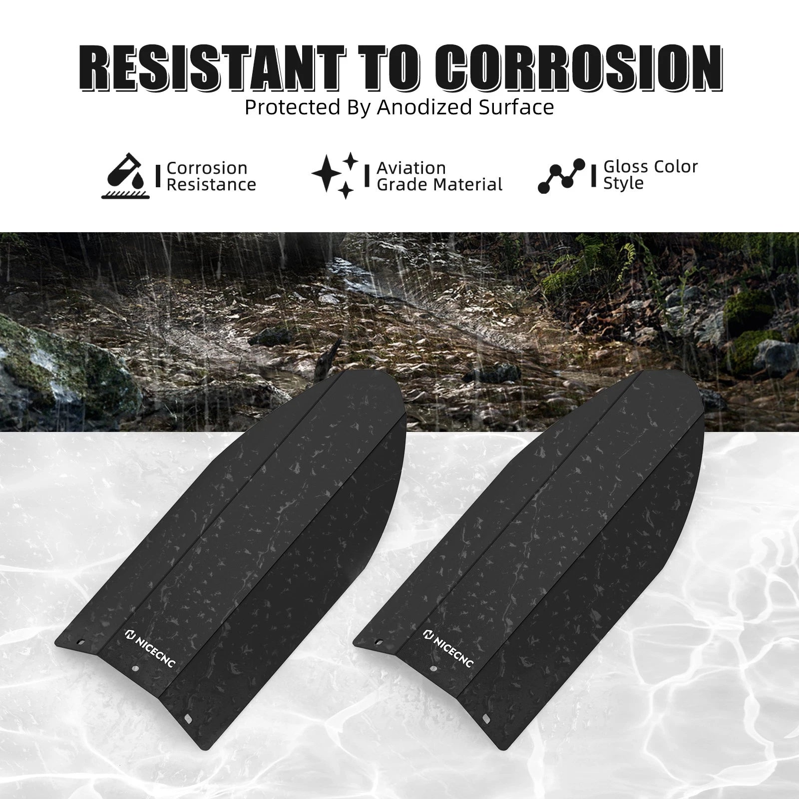 2X Rear Shock Guards Covers for Can-Am Maverick X3 Max R RR (2017–2024)