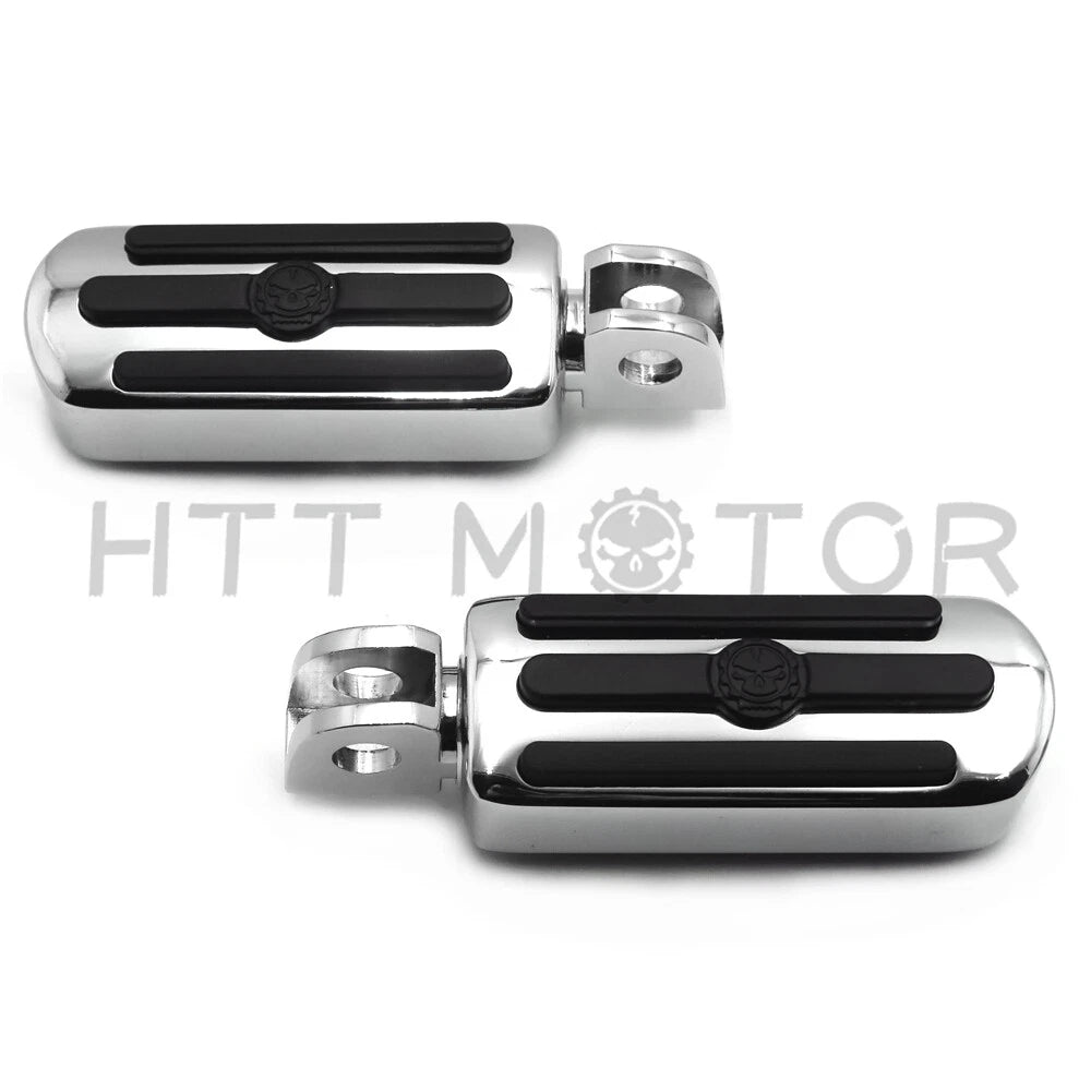 Custom Skull Footpegs for Kawasaki Vulcan 1500 800 900 (1996–2009)