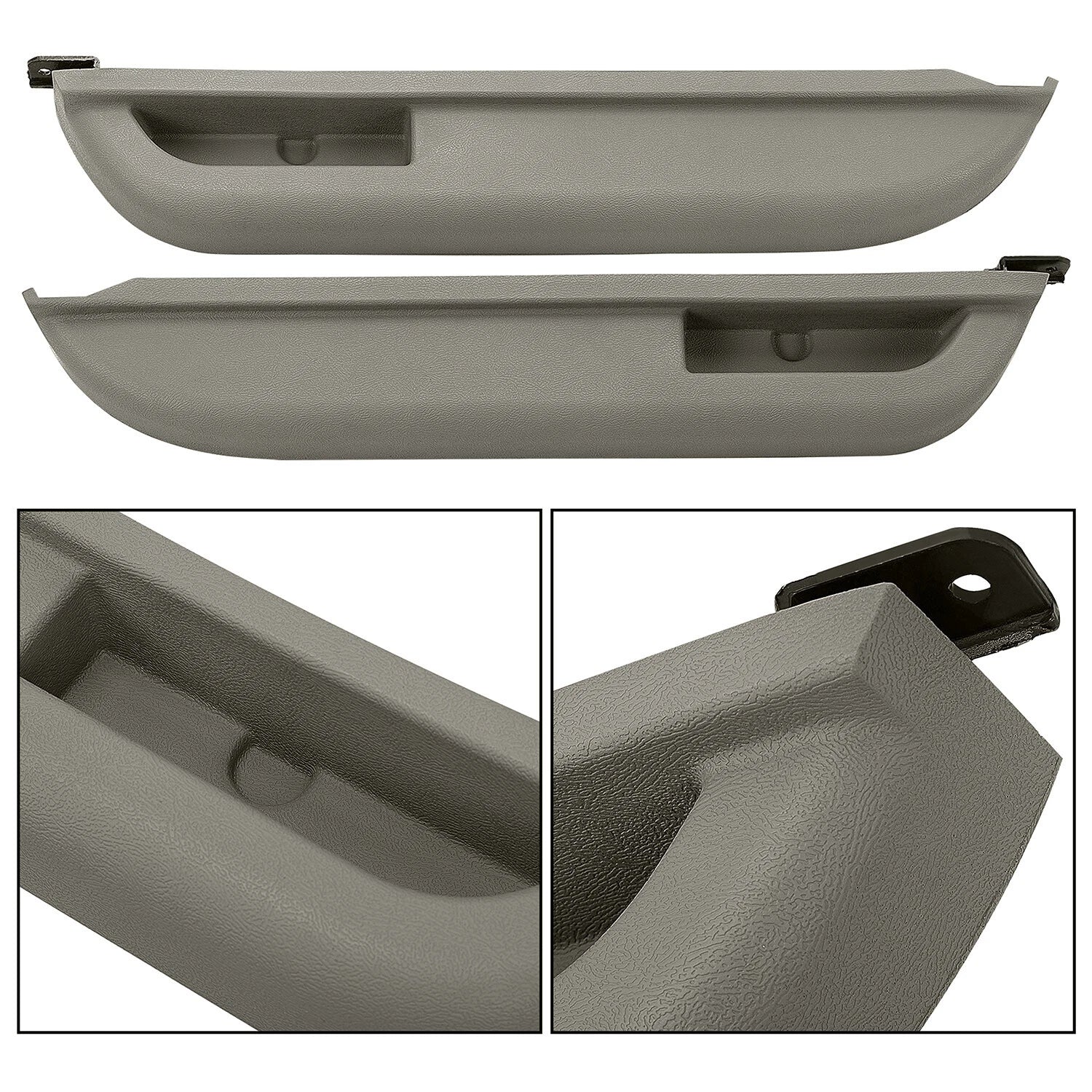 2X Front Door Armrest for Chevy Blazer C/K1500 C/K2500 (1990–1994) Gray
