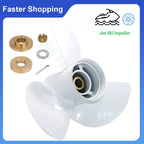 Boat Propeller 13x19 for Yamaha Outboard 50-130HP (15 Spline) + Hardware Kit