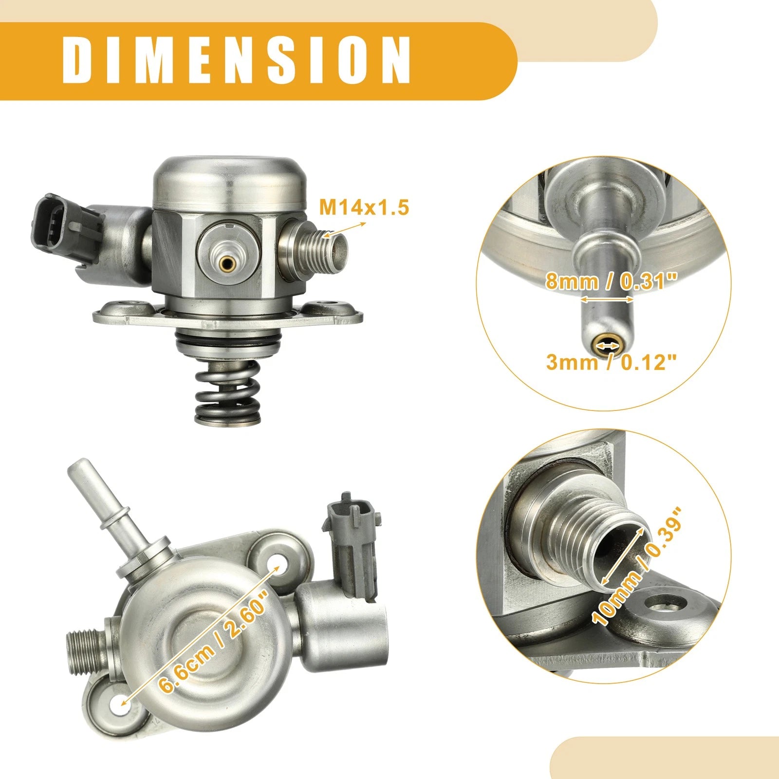 High Pressure Fuel Pump No. 353202G720/353202G730 for Hyundai Santa Fe Sport (2013–2018)