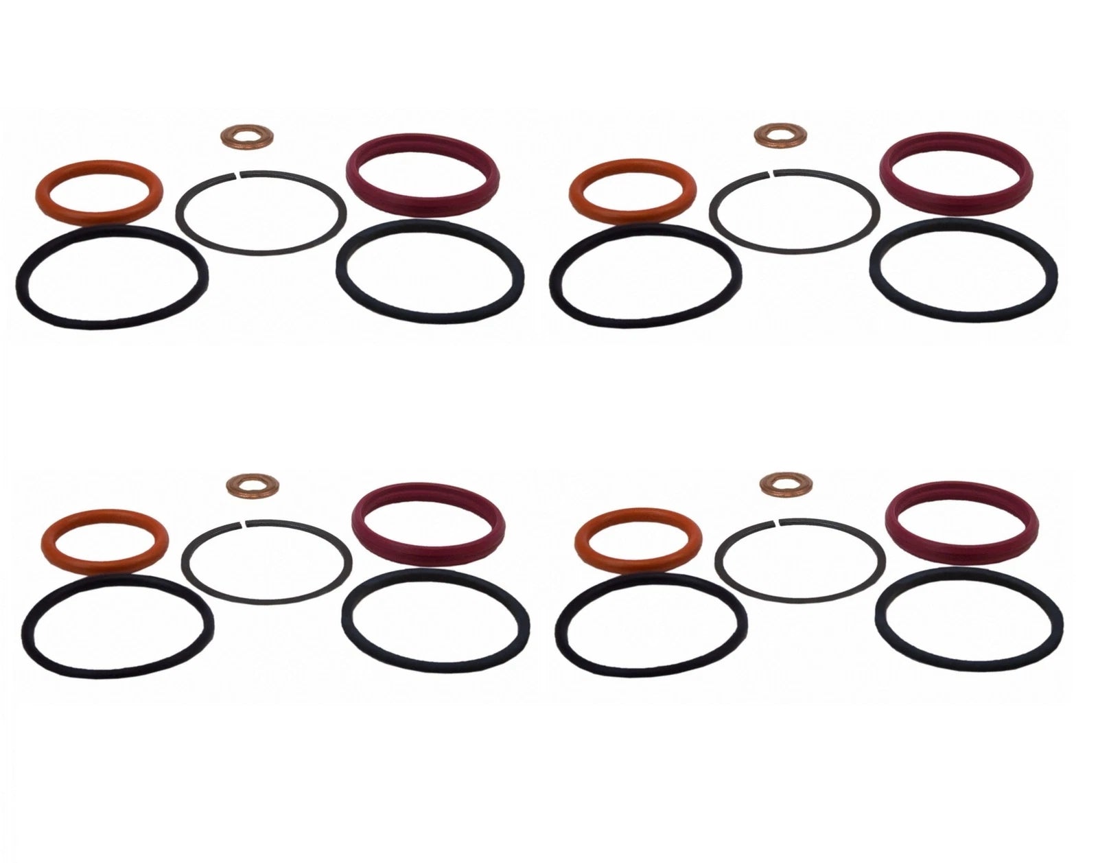 Set of 4 Fuel Injector O-Rings for Ford F-250 F-350 (1999–2003)