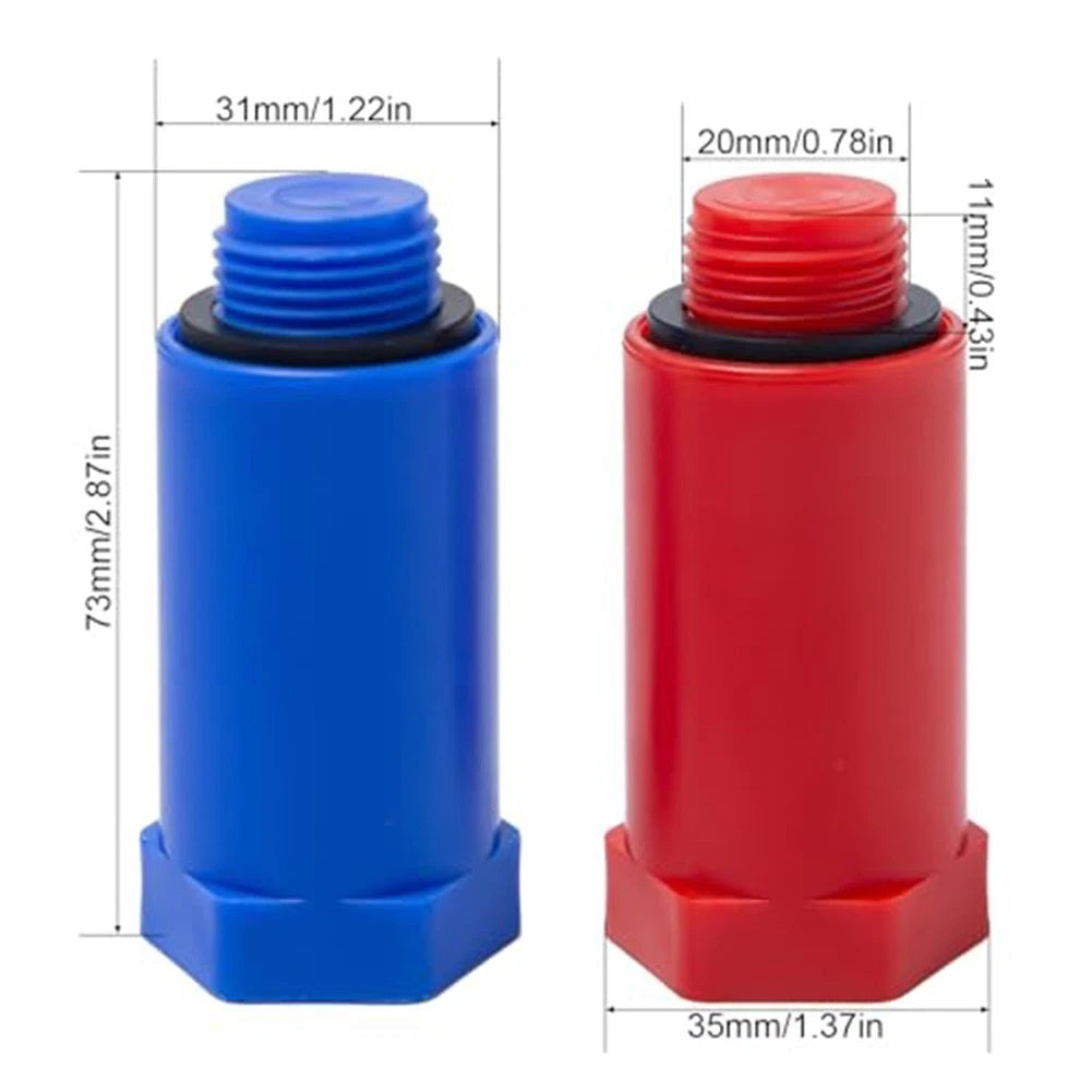 20 Count 1/2 Inch Water Pipe Adapter for Sealing Pipes