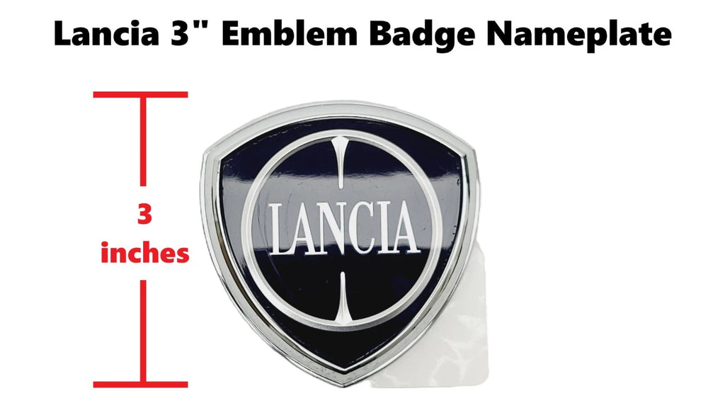 Lancia 3" Emblem Badge Nameplate for Lancia
