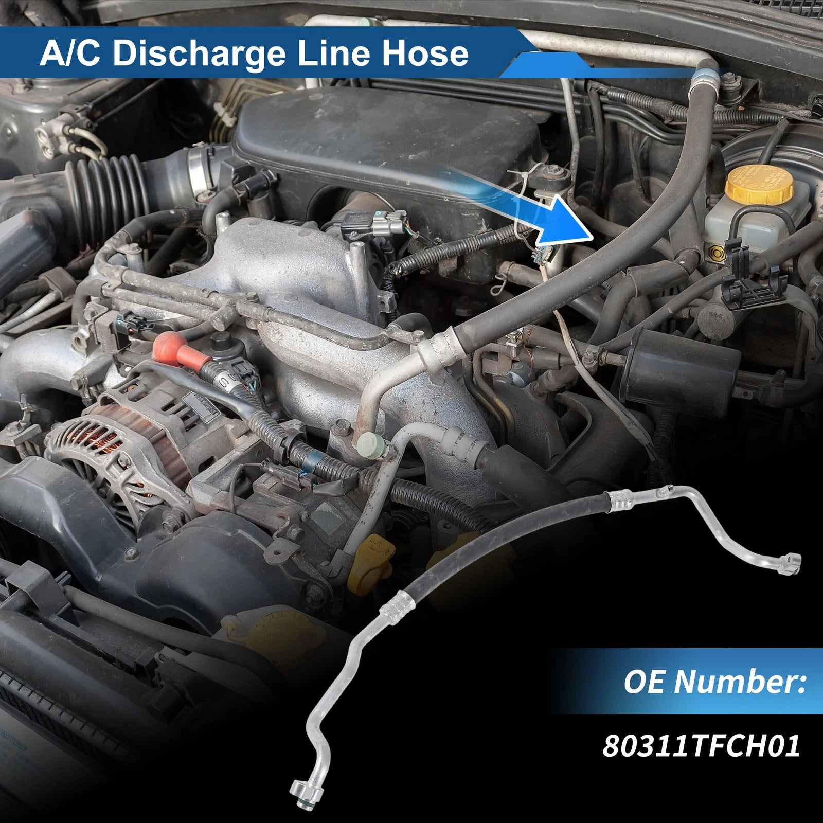 A/C Refrigerant Liquid Hose for Honda Fit (2009–2013) No. 80311TFCH01