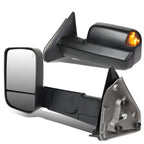 Pair of Powered Towing Side Mirrors for Dodge RAM (2002–2009) - Heated, Puddle Light