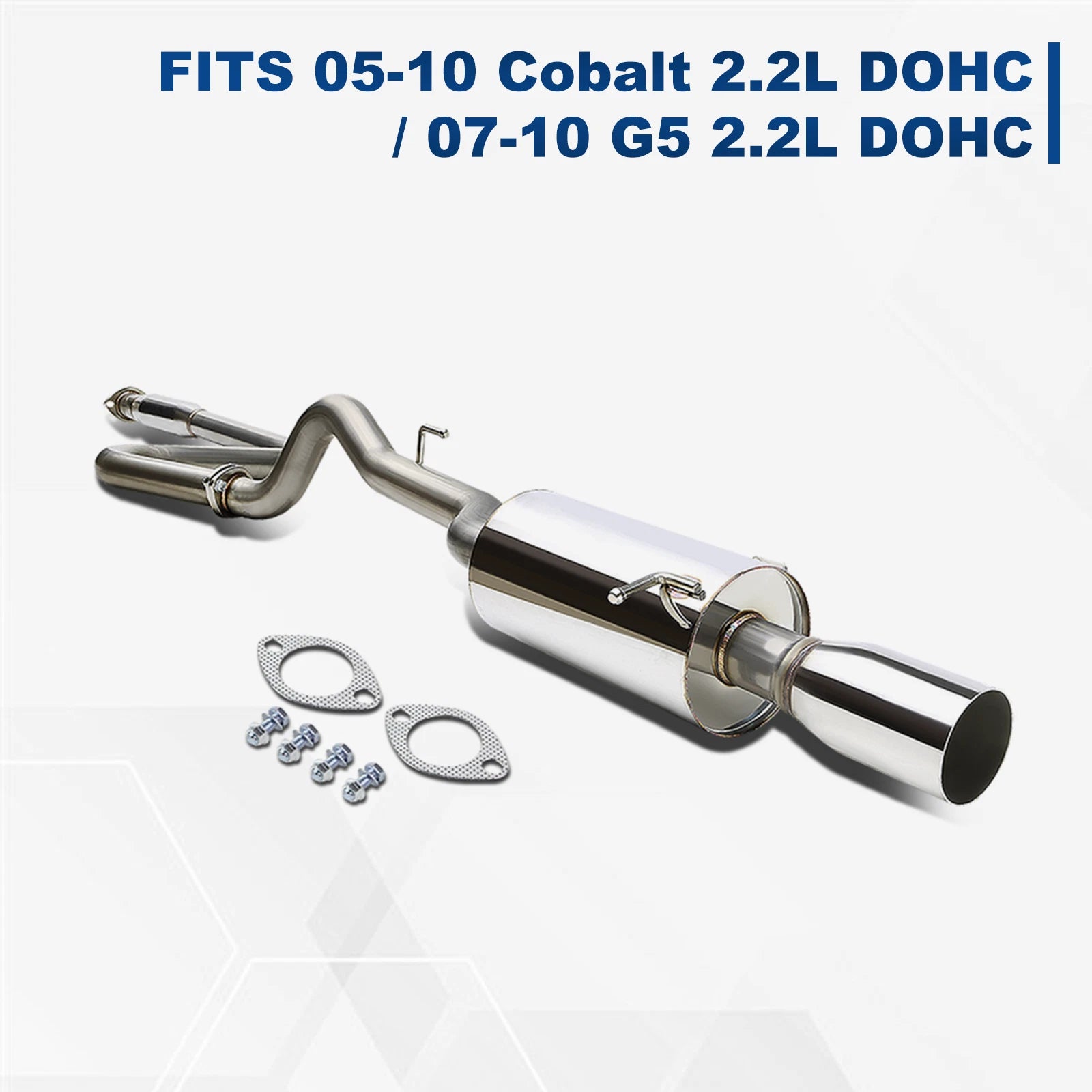 3.5" Catback Exhaust Kit for Chevy Cobalt LS/LT/LTZ/G5 2005–2010 MUFFLER TIP