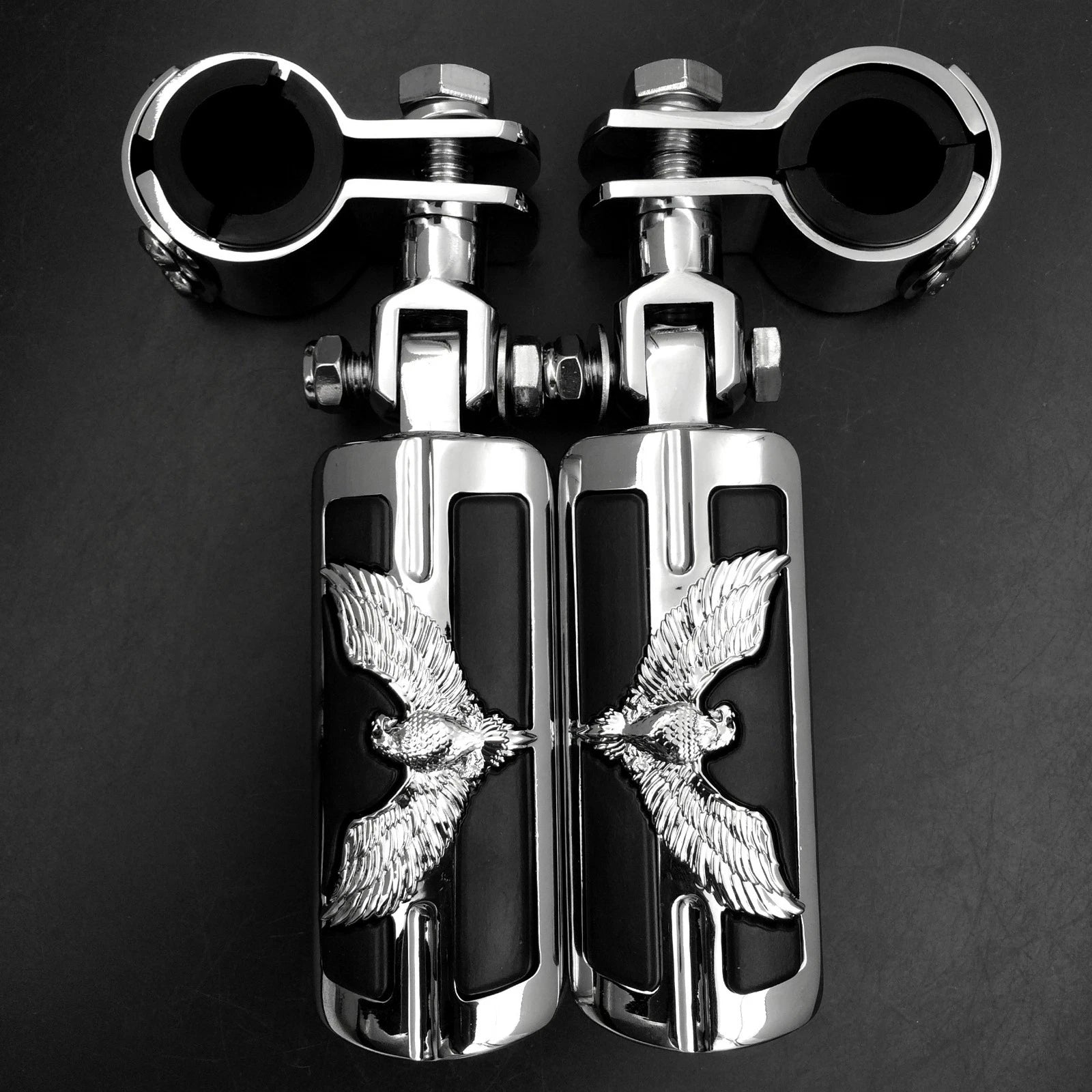 Foot Peg Clamp for Harley Sportster (1", 1-1/4", Chrome)