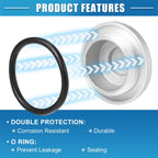 2Pcs Tappet Covers Valve Caps for Honda CB350 CB750 GL1000 VTX1800C (1970–2006)