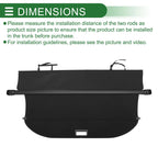Retractable Cargo Cover for Subaru Outback (2016–2019) Gloss Black