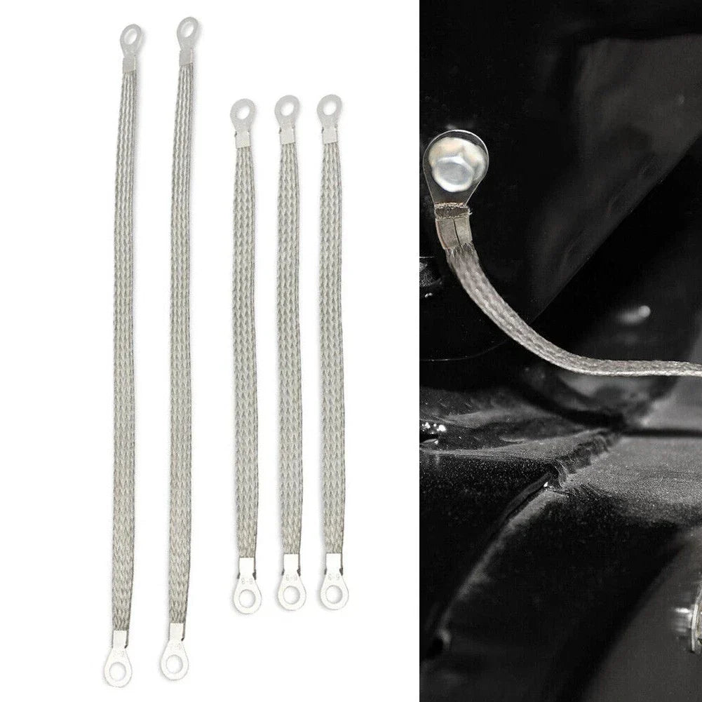5Pc Heavy Duty Engine Grounding Straps for Trucks and Cars