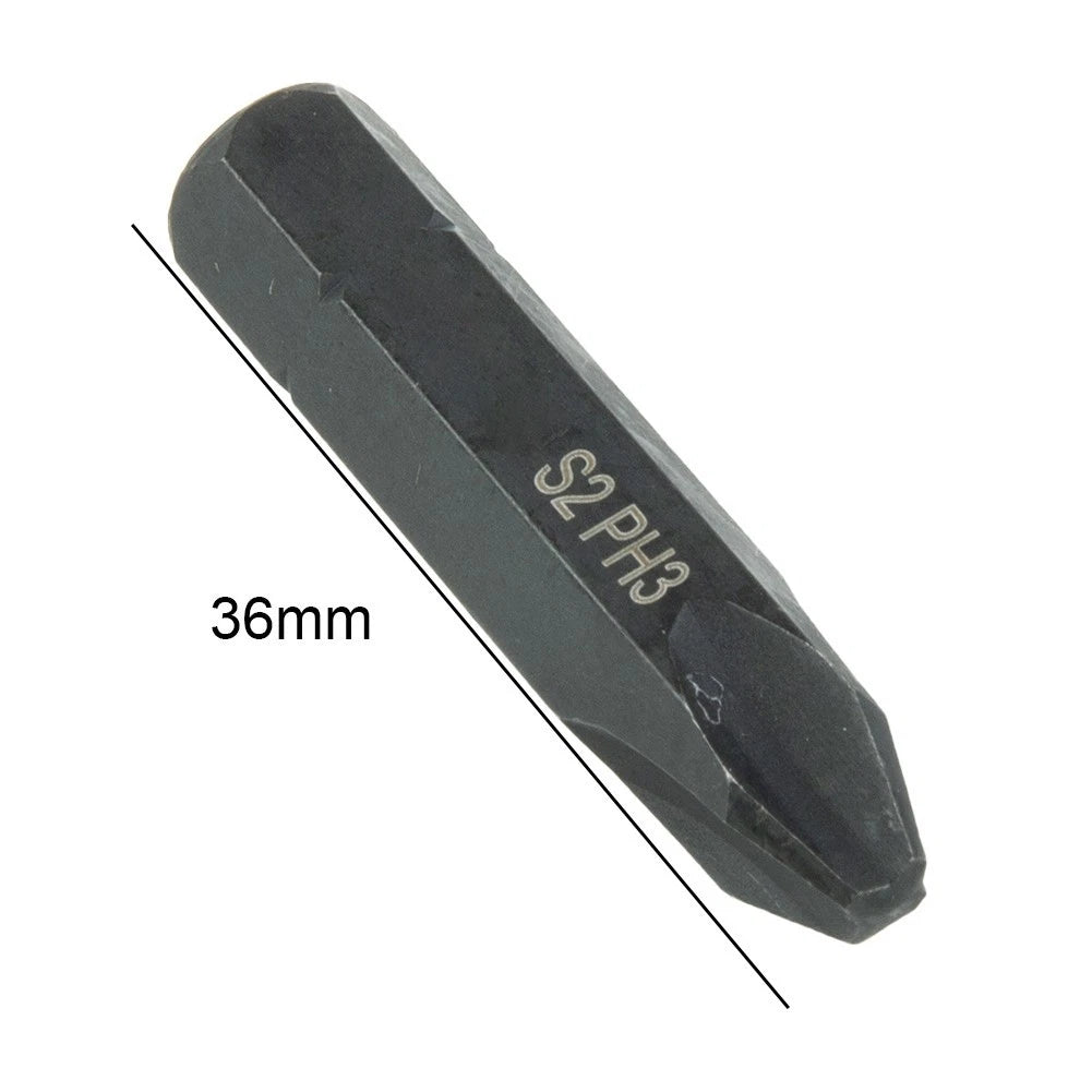 Set of 6 Magnetic Screwdriver Bits PH1 PH2 PH3 H4 H5 H6 for