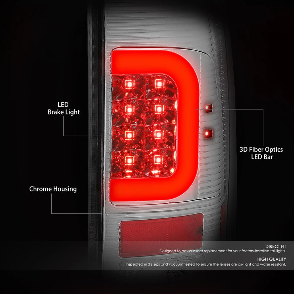 LED C-Bar Tail Brake Light Lamp Chrome for Ford F250 F150 (1999–2007)