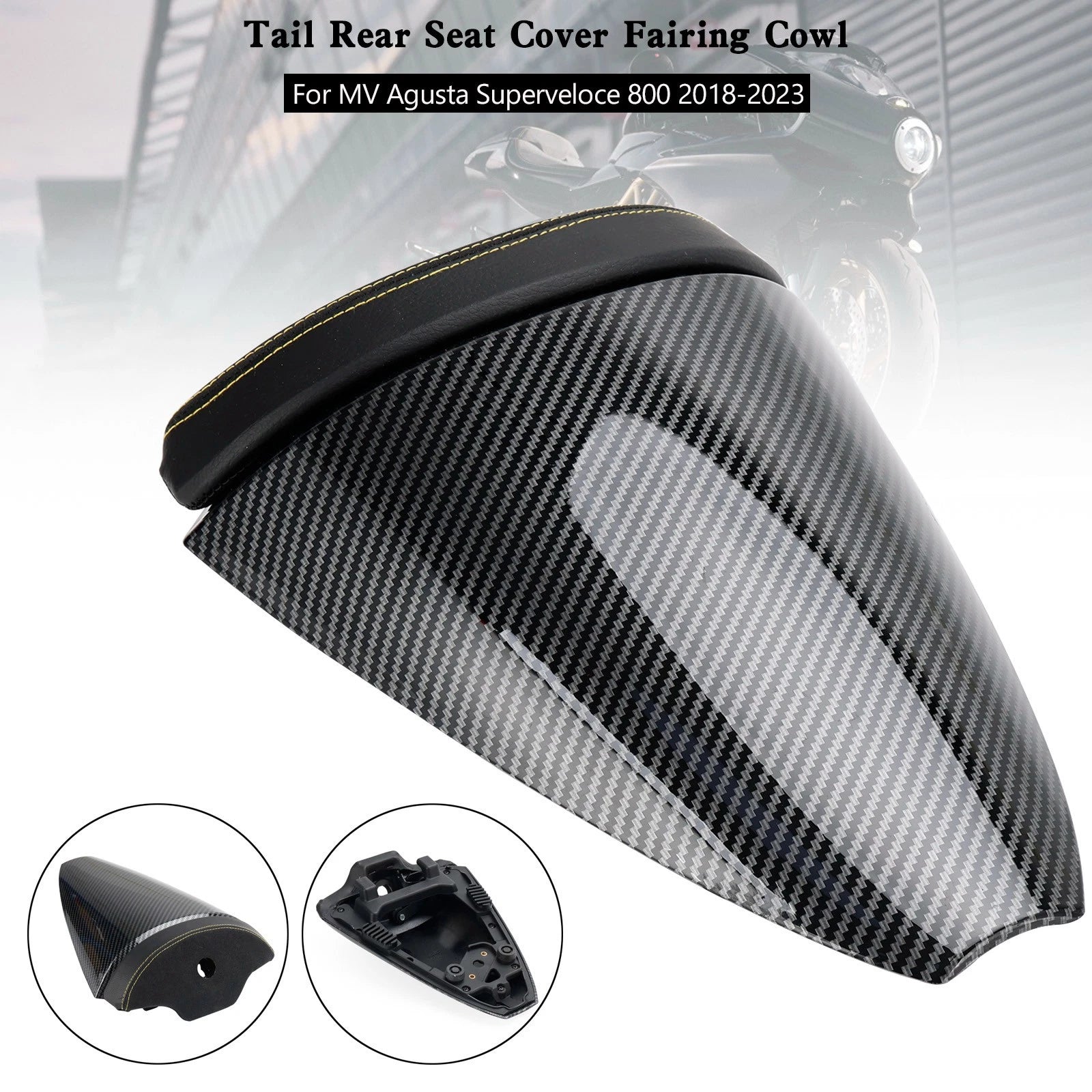Tail Rear Seat Cover Fairing Cowl for MV Agusta Superveloce 800 (2018–2023) Carbon