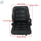Waterproof Universal Forklift Seat Replacement for Tractor Forklift