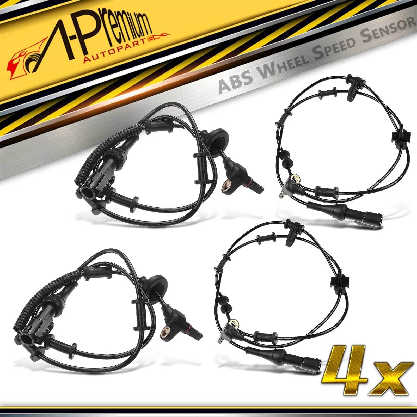 Set of 4 ABS Wheel Speed Sensors for Ford Expedition (2003–2006)