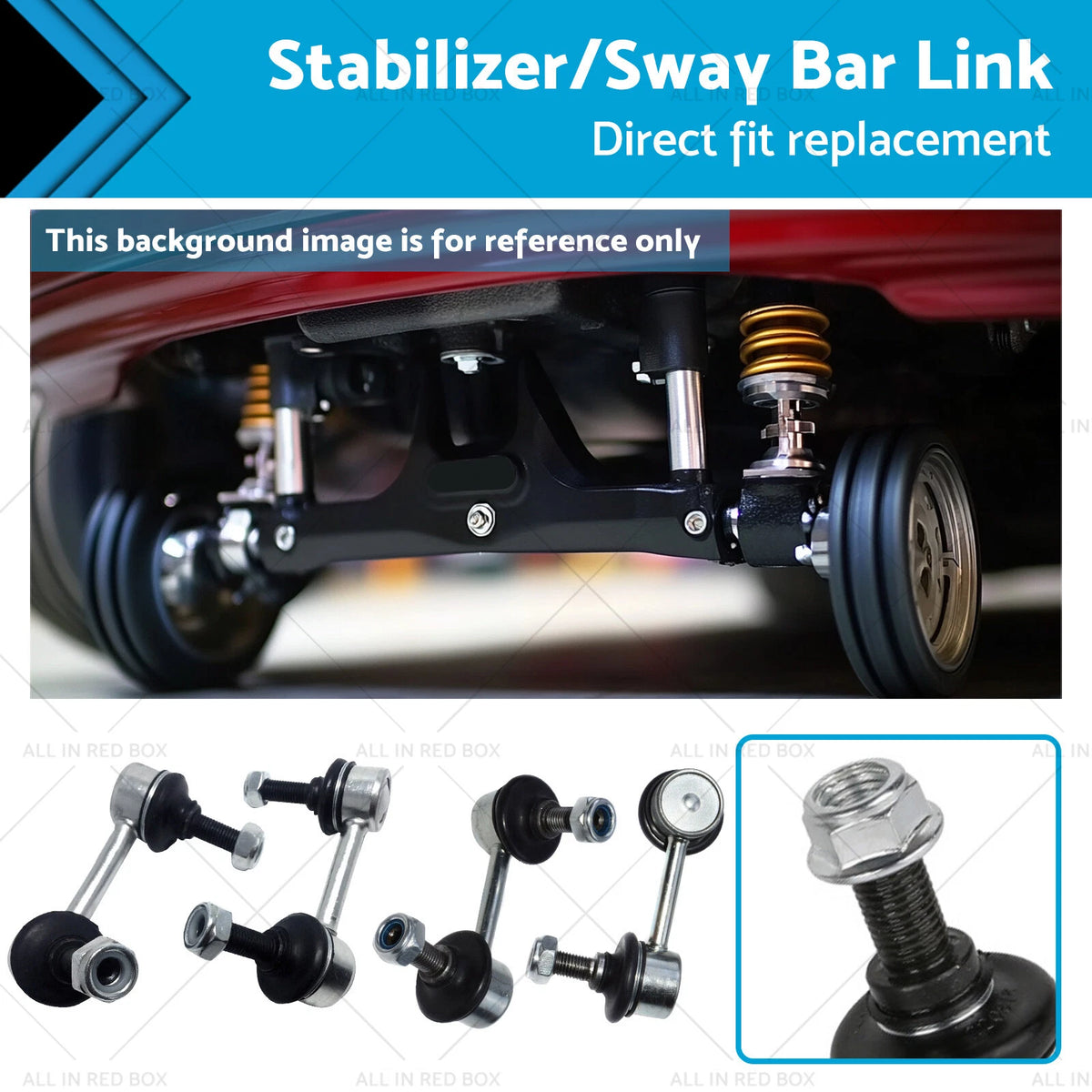 Set of 4 Stabilizer Sway Bar Links for Honda Civic FD (2006–2012)