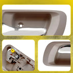 Door Handle Set of 2 for Honda Accord (1998–2002) Rear Inner Beige Housing