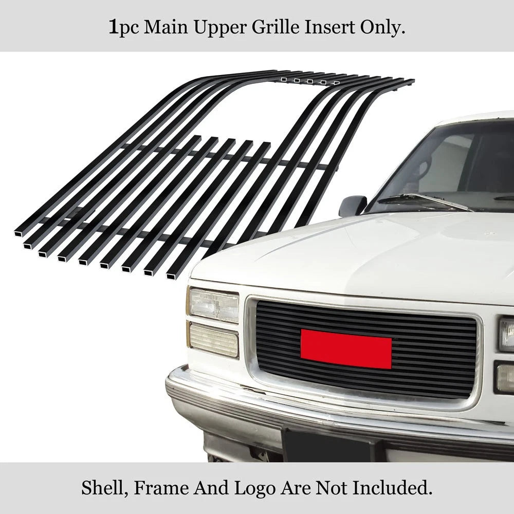 Upper Stainless Black Billet Grille for GMC Yukon/Suburban/Pickup (1994–1999)