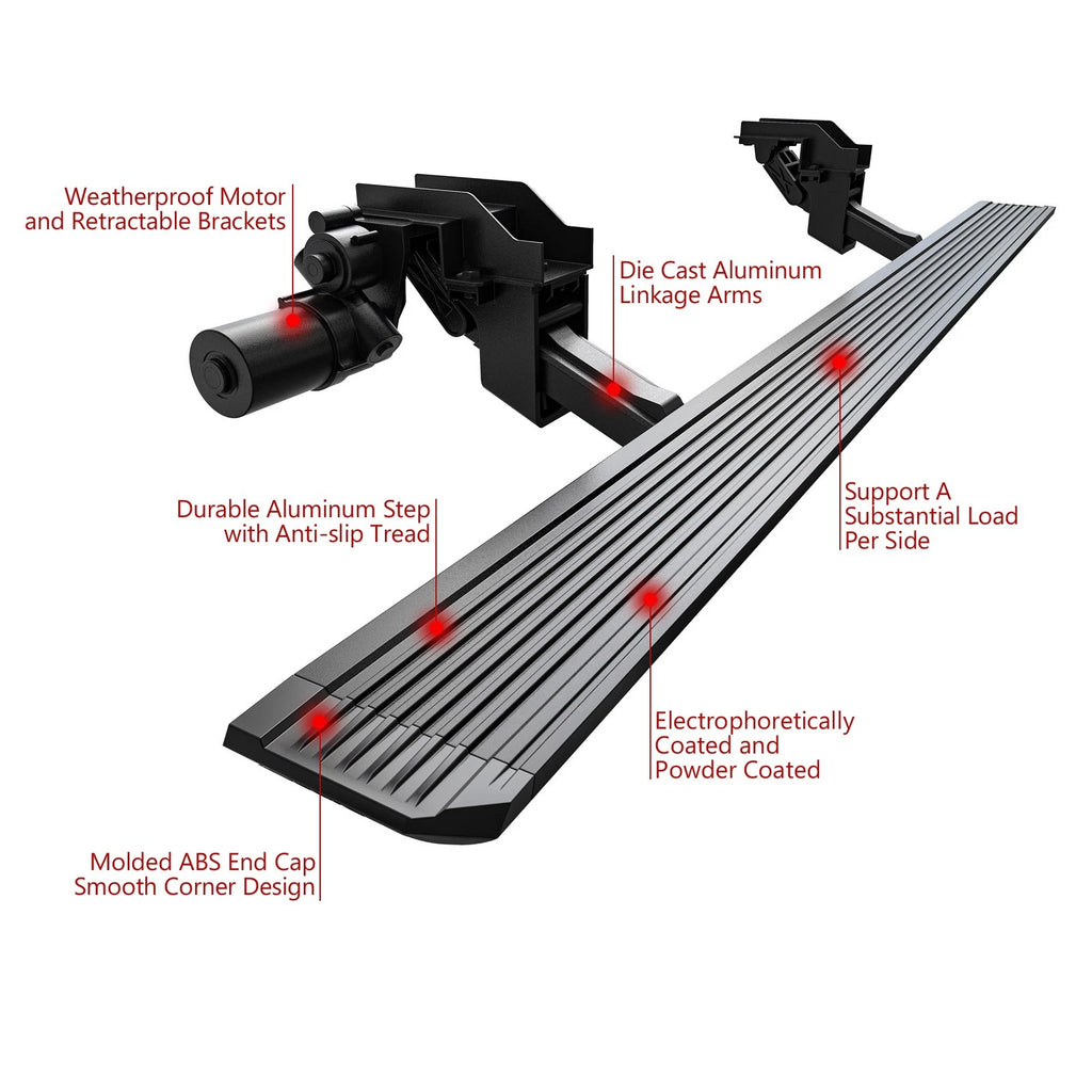 Set of 2 Power Side Steps for Ford F150 SuperCrew (2015-2020)