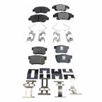 Set of 4 Ceramic Brake Pads for Honda CR-Z (2011–2015)