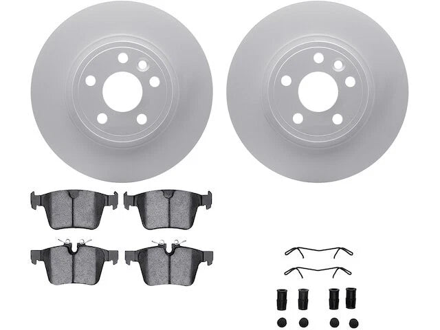 Rear Brake Pad and Rotor Kit for Jaguar E-Pace (2018–2020) TD887GX