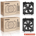 2X Cooling Fan Assembly with Shroud for Honda CR-V (2010–2011)