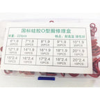 225 Piece O Ring Rubber Kit for Diverse Applications