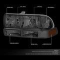 Smoked/Amber Corner Headlight Signal Bumper Lamps for Chevy Blazer S10 (1998–2004)