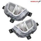 Pair Front Bumper Fog Lights for Chevy Equinox (2018–2020) Clear Halogen