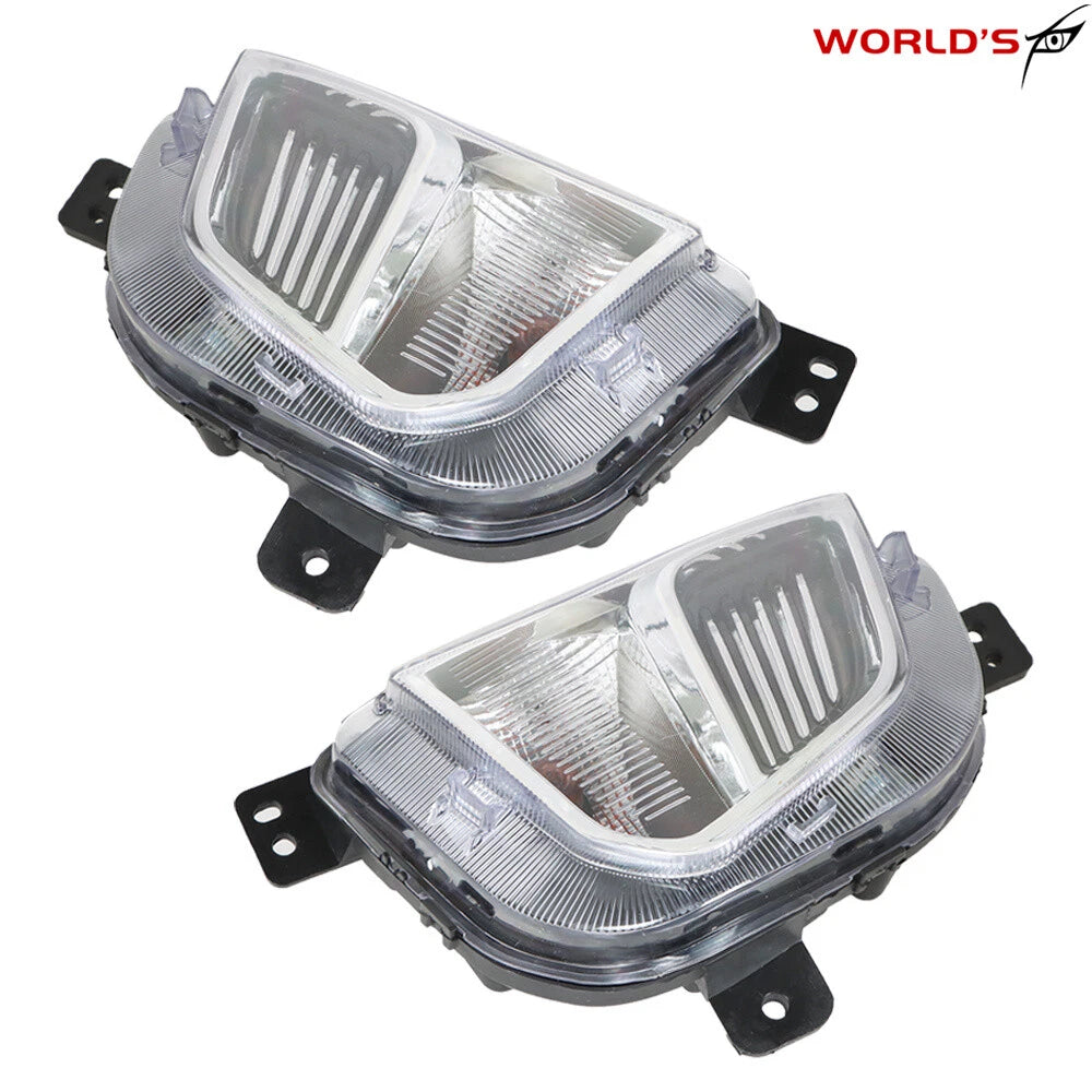 Pair Front Bumper Fog Lights for Chevy Equinox (2018–2020) Clear Halogen