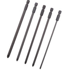 Set of 5 Screwdriver Bits 1/4 Inch for Cross Screwdriver PH1 PH2