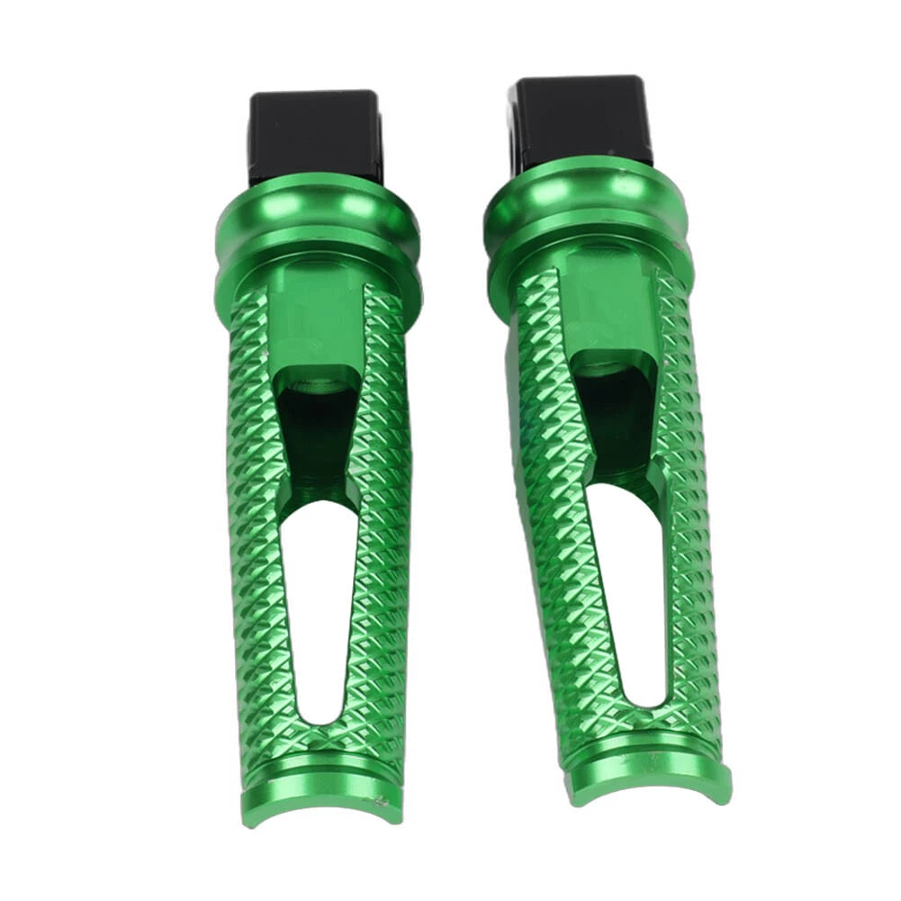 2X Green Passenger Rear Footpegs for Honda CBR600RR (2003–2019), CBR1000RR (2004–2019), CBR600 F4/F4i (1999–2006)