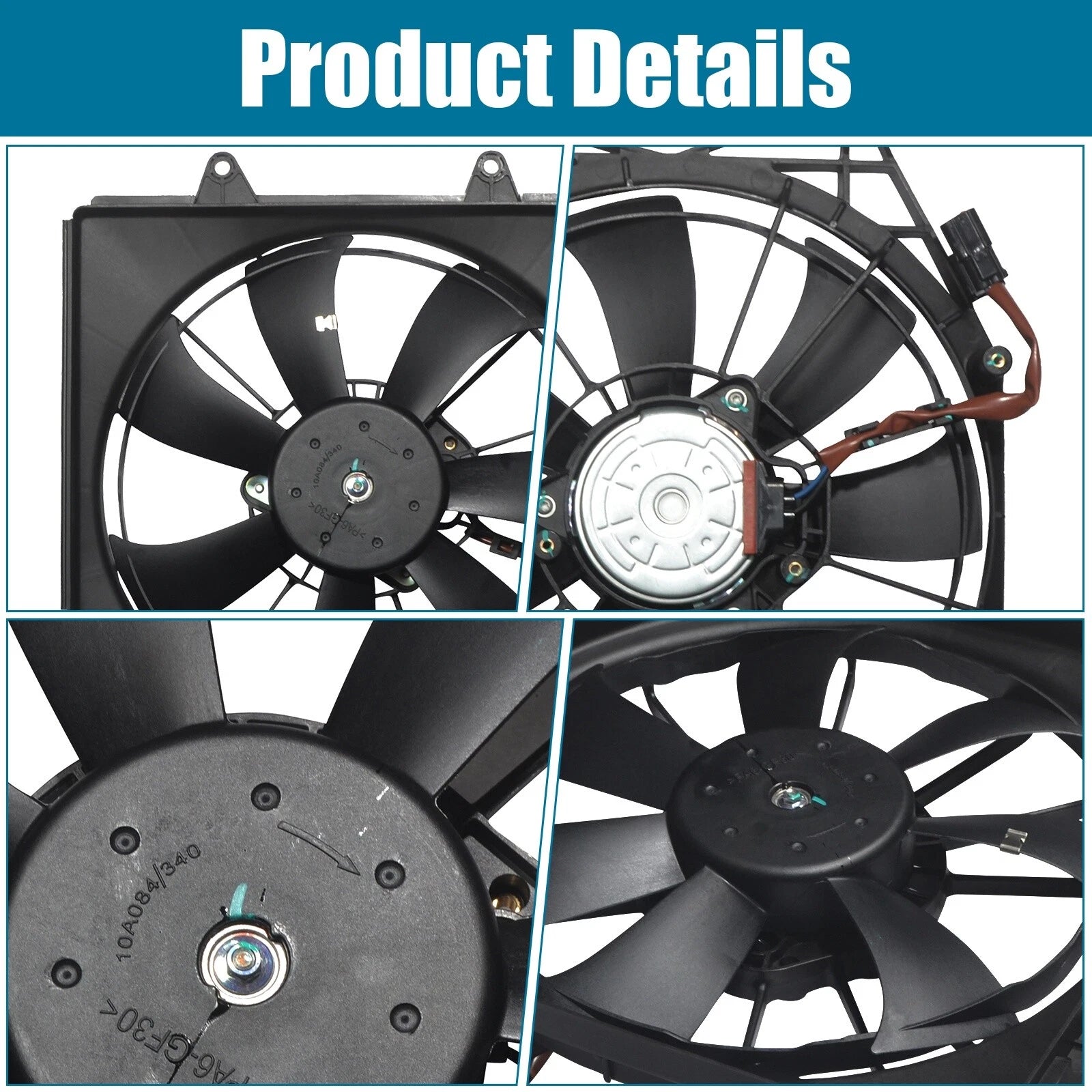 Right Side Radiator Cooling Fan Assembly for Honda Accord (2018–2021)