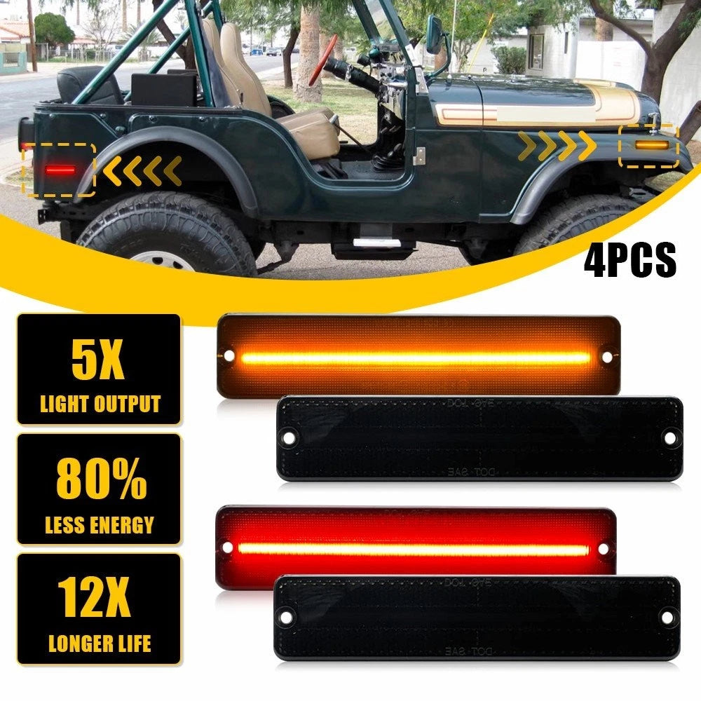LED Side Marker Light for Jeep Cherokee Wagoneer CJ5 (1972–1991) EXV
